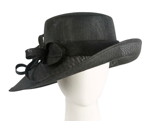 Fascinators Online - Black ladies fashion hat by Max Alexander