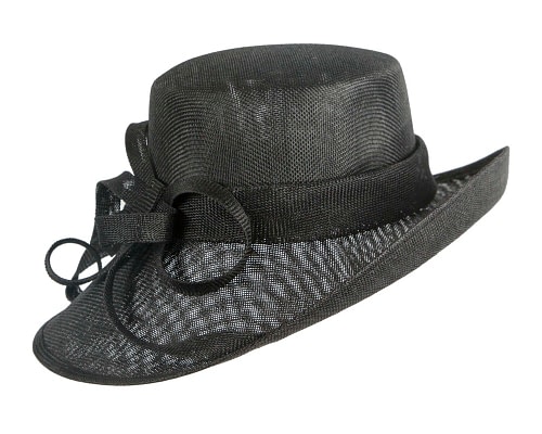 Fascinators Online - Black ladies fashion hat by Max Alexander
