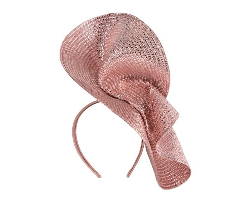 Fascinators Online - Sparkly tall rose gold fascinator by Fillies Collection