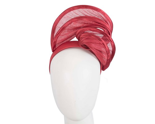 Fascinators Online - Red headband racing fascinator by Fillies Collection