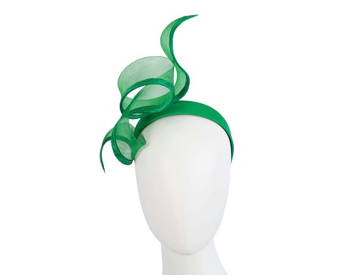 Fascinators Online - Twisted green racing fascinator by Fillies Collection