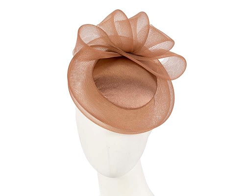 Fascinators Online - Mocca custom made cocktail hat by Cupids Millinery