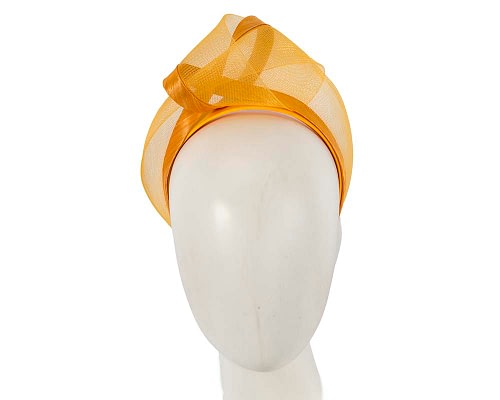 Fascinators Online - Gold yellow turban headband by Fillies Collection