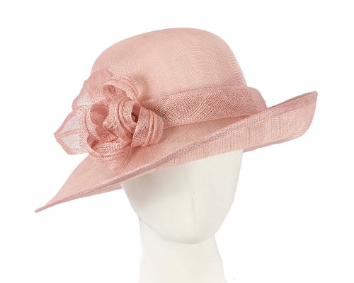Fascinators Online - Dusty Pink cloche spring fashion hat by Max Alexander