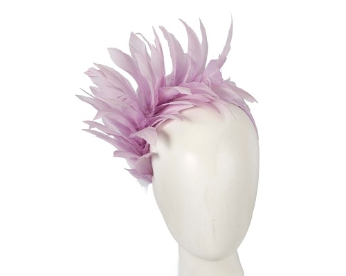 Fascinators Online - Lilac feather bunch fascinator by Max Alexander