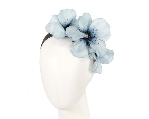 Fascinators Online - Navy blue flower fascinator headband by Fillies Collection
