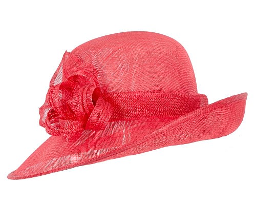Fascinators Online - Red cloche spring fashion hat by Max Alexander