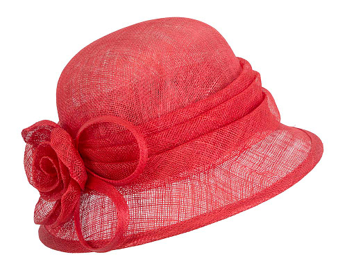 Fascinators Online - Red cloche racing hat by Max Alexander