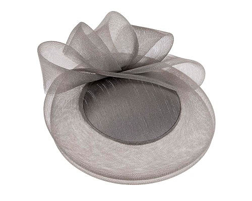 Fascinators Online - Charcoal custom made cocktail hat by Cupids Millinery