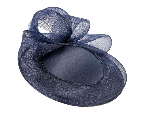 Fascinators Online - Navy custom made cocktail hat by Cupids Millinery