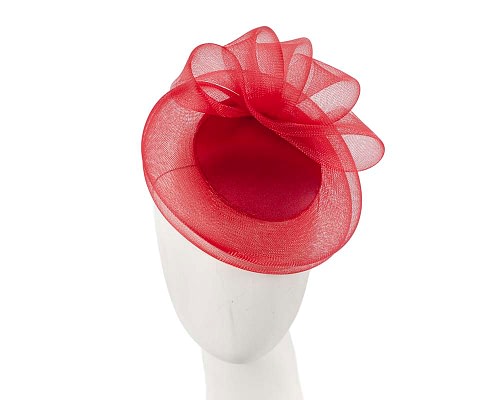 Fascinators Online - Red custom made cocktail hat by Cupids Millinery