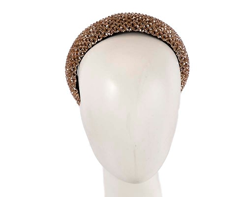 Fascinators Online - Rose gold sparkly headband by Max Alexander