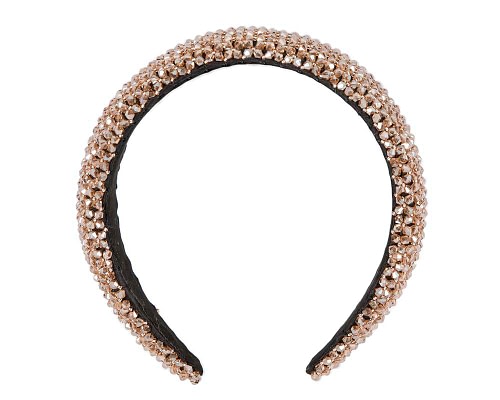 Fascinators Online - Rose gold sparkly headband by Max Alexander