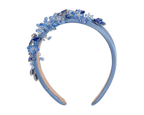 Fascinators Online - Blue crystal headband by Max Alexander