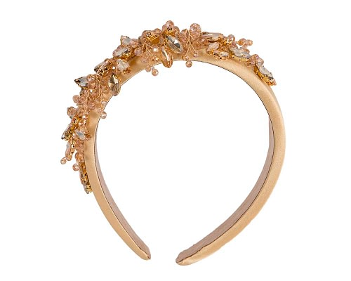 Fascinators Online - Gold crystal headband by Max Alexander