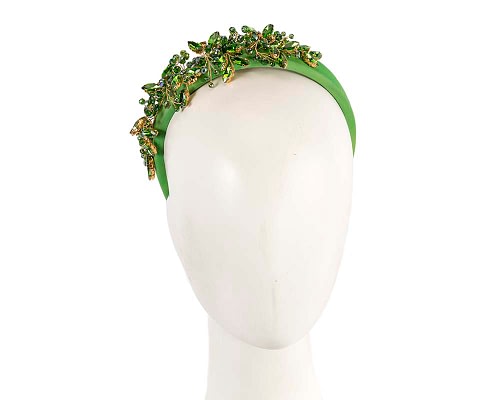 Fascinators Online - Green crystal headband by Max Alexander