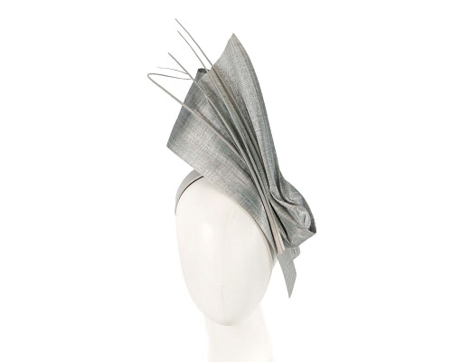 Fascinators Online - Bespoke silver fascinator by Fillies Collection