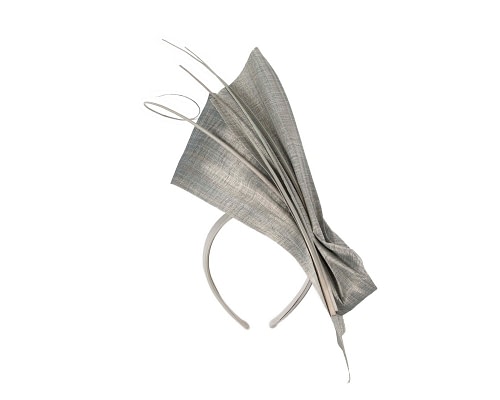 Fascinators Online - Bespoke silver fascinator by Fillies Collection
