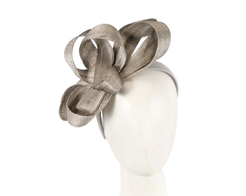 Fascinators Online - Silver loops headband fascinator by Fillies Collection