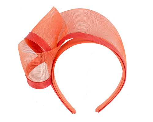 Fascinators Online - Orange racing fascinator headband by Fillies Collection