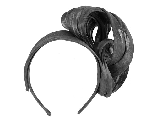 Fascinators Online - Black retro headband fascinator by Fillies Collection