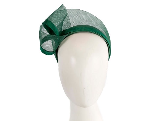 Fascinators Online - Dark Green racing fascinator headband by Fillies Collection