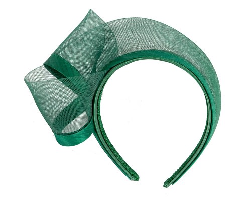 Fascinators Online - Dark Green racing fascinator headband by Fillies Collection