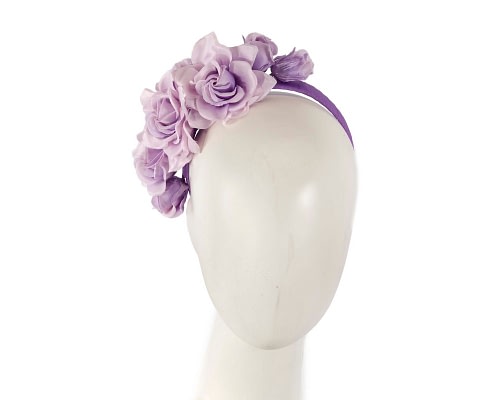 Fascinators Online - Lilac flower headband fascinator by Max Alexander