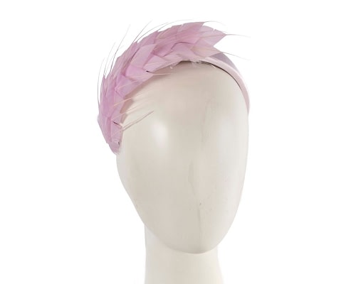 Fascinators Online - Lilac feather headband by Max Alexander