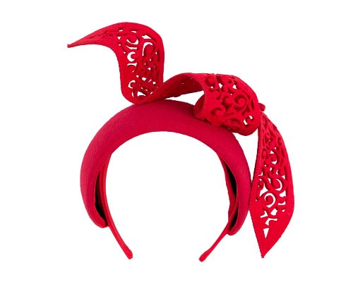 Fascinators Online - Red winter fascinator headband