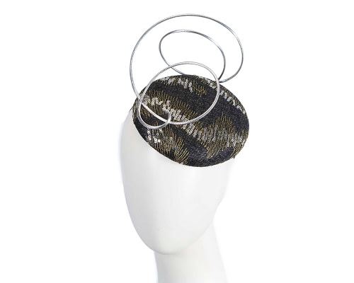 Fascinators Online - Black & Silver fascinator by Fillies Collection