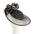 Fascinators Online - Black custom made Mother of the Bride hat by Cupids Millinery