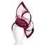 Fascinators Online - Edgy burgundy wine fascinator by Fillies Collection