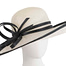 Fascinators Online - Cream & Black ladies sinamay racing hat by Max Alexander