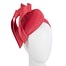 Fascinators Online - Red pillbox racing fascinator with jinsin trim by Fillies Collection
