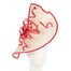 Fascinators Online - Large cream and coral jinsin racing fascinator by Fillies Collection
