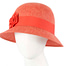 Fascinators Online - Orange spring racing bucket hat