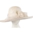 Fascinators Online - Wide brim off-white sinamay racing hat by Max Alexander