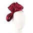 Fascinators Online - Burgundy wine bow racing fascinator by Fillies Collection