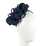 Fascinators Online - Navy felt flower fascinator headband