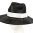 Fascinators Online - Black & white wide brim ladies fedora hat by Max Alexander
