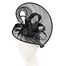 Fascinators Online - Large black heart fascinator by Fillies Collection