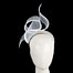 Fascinators Online - Twisted white racing fascinator by Fillies Collection