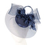 Fascinators Online - Navy cocktail hat by Cupids Millinery