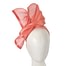 Fascinators Online - Coral twists of silk abaca fascinator by Fillies Collection