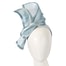 Fascinators Online - Light blue twists of silk abaca fascinator by Fillies Collection