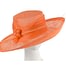 Fascinators Online - Exclusive orange sinamay hat by Max Alexander