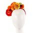 Fascinators Online - Multi-tone orange flower arrangement on the headband