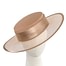Fascinators Online - Coffee boater hat by Cupids Millinery Melbourne