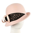 Fascinators Online - Beige & black winter cloche fashion hat by Fillies Collection